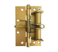 Cerniere a molla ad apertura automatica, Cerniera a molla con chiusura automatica Porta con zanzariera multicolore da 90 gradi con chiusura ammortizzata da 4 pollici(Gold)