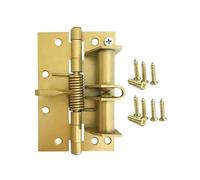 Cerniere a molla Cerniera di posizionamento autoallineante a molla Porta con chiusura automatica schermo multifunzione, for porta in legno Per il cancello(Gold)