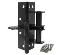 Cerniere a molla Cerniere for porte a chiusura automatica, chiudiporta automatico, cerniera a molla con posizionamento a 90 gradi, cerniere for armadietti ante in legno Per il cancello(Black)