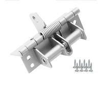 Cerniere A Molla Chiudiporta multifunzionale, cerniera automatica, tampone da 4 pollici, molla anticollisione, cerniera invisibile, impostazione dell'angolo retto di 90 gradi(Silver)