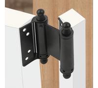 Cerniere a molla per porte a battente interne che supportano fino a 25 kg per coppia, con struttura in acciaio laminato a freddo (7,6 cm)