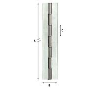 Cerniere a nastro in ferro a saldare asta da mt 1,98 larghezza 40 mm 1200