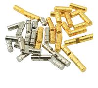 Cerniere A Scomparsa 10 pezzi di rame barile cerniere cilindriche armadio nascosto invisibile in ottone for contenitore gioielli cassa ferramenta for mobili per cabinet(Gold 5x15mm)
