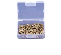 Cerniere a Scomparsa 100 pz Ottone Cerniere A Barile A Scomparsa Gioielli Scatole di Legno Armadio Nascosto Cerniera for Mobili Invisibile 4 * 20mm Con Scatola Immagazzinaggio