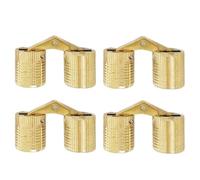 Cerniere a Scomparsa 4PCS 8/10/12 millimetri di Rame Barile Cerniere Cilindrico Nascosta Cabinet A Scomparsa Invisibile In Ottone Montaggio for ferramenta for mobili(10mm)