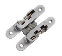 Cerniere a Scomparsa Cerniere Passanti invisibili Cerniera for porta a croce nascosta Cuscinetto Scatola di legno Finestra pieghevole Mobili supportati Passante(Sliver 13x45MM)