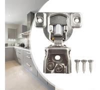 Cerniere a scomparsa compatte a 6 vie, con chiusura ammortizzata, per mobili da cucina, con regolazione a 3 vie e finitura in acciaio inox resistente, T (2,5 cm)