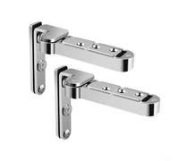 Cerniere a scomparsa per porte interne che offrono flessibilità dimensionale e prestazioni in lega di zinco, 2 pezzi (argento)