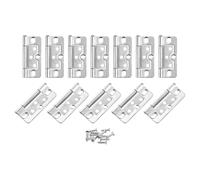 Cerniere a scomparsa pieghevoli, 12 pezzi, 3x1,4 pollici, cerniere for porte, cerniere for porte a soffietto, cerniere antirumore, placcatura for mobili, armadi, finestre, guardaroba con viti, colore