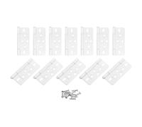 Cerniere a scomparsa pieghevoli, 12 pezzi, 3x1,4 pollici, cerniere for porte, cerniere for porte a soffietto, cerniere antirumore, placcatura for mobili, armadi, finestre, guardaroba con viti, colore