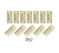 Cerniere a scomparsa pieghevoli, 12 pezzi, 3x1,4 pollici, cerniere for porte, cerniere for porte a soffietto, cerniere antirumore, placcatura for mobili, armadi, finestre, guardaroba con viti, colore