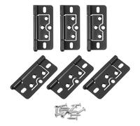 Cerniere a scomparsa pieghevoli, 6 pezzi, 3x1,4 pollici, cerniere for porte, cerniere for porte a soffietto, cerniere antirumore, placcatura for mobili, armadi, finestre, guardaroba con viti, colore s