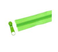 Cerniere a spirale in nylon da 1 a 10 metri con cursori per borse per indumenti, scarpe, kit di riparazione per cucito fai da te, 3# o 5#,Verde,No5-5 metri 5 pezzi