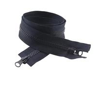 Cerniere a spirale in resina, Cerniera di separazione con estremità aperta e doppio cursore, taglia 5, multicolore, 80-150 cm, 2 o 5 pezzi(Deep Blue,NO5-5PCS-80CM)