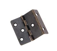 cerniere a tripla piega Cerniera decorativa for scatola da 2 pezzi con vite Tre cerniere pieghevoli for porta/armadio/mobili/cassapanca vintage bronzo/argento(M25X0.75)