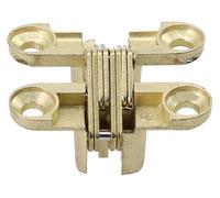 Cerniere ad anello invisibile, cerniera a croce nascosta, for porta, for scatola di legno, finestra pieghevole, mobili, supportato(Golden 11x40mm)