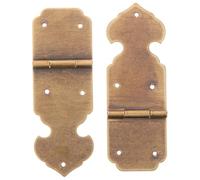 Cerniere Anticate in Ottone per Scatola di Legno, 2 Pezzi | Mobili e Sportelli, Design Antico, Durata e Lunga Vita Utile, Finitura Color Ottone