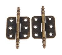 Cerniere antiche, bronzo decorativo, cerniera scatola di legno, 70 * 35 mm bronzo antico corona testa cerniera 6 fori scatola regalo gioielli cerniera decorativa for accessori for mobili armadio * 2 c