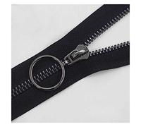 Cerniere aperte, 1 pz cerniere invisibili, cerniera aperta, chiuse, 5 da 15-45 cm, for cucire accessori for indumenti con cerniera/dente oro nero/20(Black Black Tooth,20Cm)