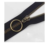 Cerniere aperte, 1 pz cerniere invisibili, cerniera aperta, chiuse, 5 da 15-45 cm, for cucire accessori for indumenti con cerniera/dente oro nero/20(Black Bronze Tooth,20Cm)