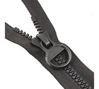 Cerniere aperte, Chiusure lampo robuste e aperte, cerniera in resina da 60-300 cm, cerniere for cucire con cursori for, vestiti, sacchi a pelo, tende, copriletti, cucito(60Cm)