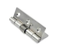 cerniere Cerniera a molla in acciaio inossidabile 304 Forza elastica Chiusura automatica nascosta con reset da 0 gradi 1 pezzo(White)