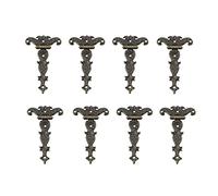 Cerniere, Cerniera for porta del mobile, connettore for porta, decorazione della cerniera in lega di zinco del cassetto della scatola di legno di stile europeo(Bronze)