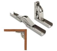 Cerniere Cerniere Pieghevoli Cerniere Staffe Viti Autobloccanti Argento 2pz/Set