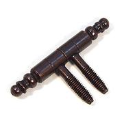 Cerniere con testa decorativa, nastro per porta, cerniera per porta, bronzo (4)