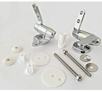Cerniere copriwater universali 2pz cromate chiusura ammortizzata Art.59609