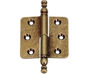 Cerniere decorative KOTARBAU, cerniere a fascia per mobili, cerniera per mobili, universale, resistente alla ruggine, sinistra robusta e pratica in ottone antico, 45 x 45 mm