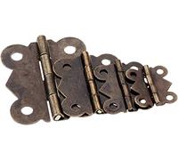 Cerniere decorative retrò, cerniera antica, cerniere decorative retrò 10 pezzi Cerniere for porte a farfalla Bronzo antico Cassetto portagioie Decorare cerniera for ferramenta for mobili con viti Cern