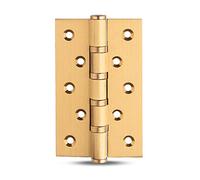 cerniere della porta, Cerniera for porta con cuscinetto a tampone aperto piatto in rame da 5 pollici for porte interne in legno multicolore(Gold)