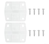 Cerniere di ricambio per refrigeratore Coleman 5283-1141 in plastica bianca con viti per kit di riparazione per cassapanca del ghiaccio 5254D 5255D