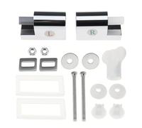 Cerniere di ricambio per sedile WC, cerniere per riparazione WC, connettore per coperchio resistente per sedili da bagno, di ricambio per copriwater, kit di fissaggio per sedile WC per hotel