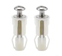 Cerniere di ricambio per sedile WC, kit di copridadi per WC con dado di espansione in nylon, viti in acciaio inossidabile e rondella in metallo, adatto per riparare vecchie cerniere