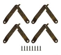 Cerniere di supporto dal design classico, confezione da 4, per migliorare l'estetica dei mobili in legno (giallo)