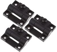 Cerniere di testa, cerniere for porte, chiusure a scatto, 3 pezzi 4 fori di ricambio for cerniere di coppia for Southco E6-10-501-20, cerniera di coppia regolabile, nero, 42 mm x 36 mm