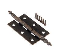 Cerniere di testa retrò, cerniere antiche, cerniere in metallo, fermo con fibbia, fermo hasp, 2pc Cerniera di bronzo antico, 6 fori Giochi regalo DECORATIVE CERNA for mobili for mobili, 127x76mm