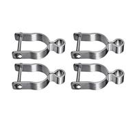 Cerniere Femmina For Pali In Acciaio Zincato, 4 Pezzi, Cancello For Recinzione A Maglie Di Catena Da 58 Perni, Compatibile Con Pali Da 138 Pollici