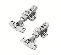 Cerniere for ante a chiusura ammortizzata - Cerniere a scomparsa a sovrapposizione completa for mobili senza telaio - Acciaio inossidabile(2pcs)