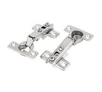 Cerniere for ante 'armadio con chiusura automatica nascosta, lunghezza 85 mm, 2 pezzi