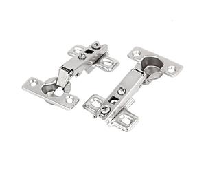 Cerniere for ante 'armadio con chiusura automatica nascosta, lunghezza 85 mm, 2 pezzi