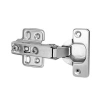 Cerniere for ante di mobili in acciaio inossidabile, chiusura ammortizzata, cerniera nascosta, senza ammortizzatore idraulico, cerniera for ante di mobili con viti(4PCS)