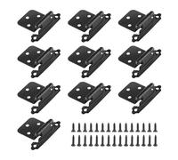 Cerniere for mobili, cerniere for da cucina, 10 a sovrapposizione con chiusura automatica for - for porte a filo cromate lucide(Black)