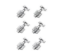 Cerniere for mobili in acciaio inossidabile da 6 pezzi a scomparsa for cerniere idrauliche con chiusura ammortizzata viti Per Ante Di Armadi, Guardaroba(Inset)