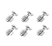 Cerniere for mobili in acciaio inossidabile da 6 pezzi a scomparsa for cerniere idrauliche con chiusura ammortizzata viti Per Ante Di Armadi, Guardaroba(Half Overlay)