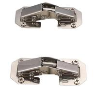 Cerniere for mobili in acciaio inossidabile da 90 gradi, senza fori, for ante di armadietti, for ferramenta for mobili(4PCS)