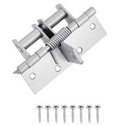 Cerniere for porte a chiusura automatica da 1 pz con posizionamento a 90 gradi integra cerniera a molla più vicina e tappo(Silver)