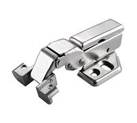 Cerniere for porte con telaio in alluminio, cerniere silenziose con ammortizzatore idraulico incorporato silenzioso in acciaio laminato a freddo for porte in legno, controporte((SILVER) FULL OVERLAY)